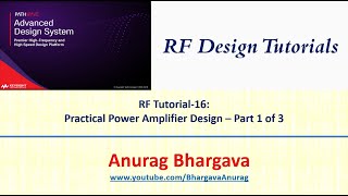 RF Design16 Practical Power Amplifier Design  Part 1 [upl. by Ailehpo]