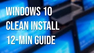 12minute guide Windows 10 fresh install from USB download to new SSDPC [upl. by Longley]