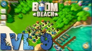 Boom Beach Headquarters Lvl 9 Defense Strategy [upl. by Canute]