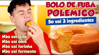 ✅ BOLO DE FUBÁ POLEMICO FEITO SÓ COM 3 INGREDIENTES  Fubá online [upl. by Fee]