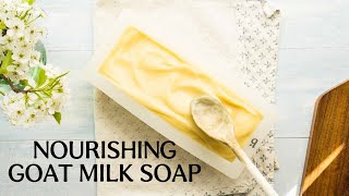 Cold Process Goat Milk Soap Recipe Simple  Beautiful 🌻 [upl. by Helfand777]