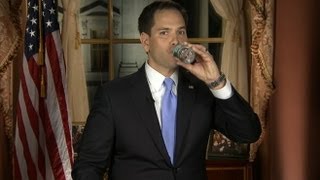 Marco Rubio Pauses Speech for Water Break [upl. by Attezi]