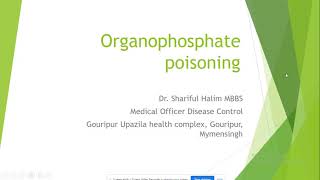 Organophosphate Poisoning [upl. by Aisyat]