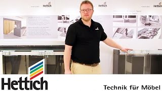 TopLine L sliding door system technical briefing by Hettich [upl. by Ahsoik108]