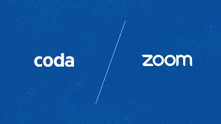 Coda amp Zoom Making meetings more collaborative [upl. by Yllop]