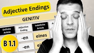 Die Adjektivdeklination im Genitiv  German adjective endings in Genitive [upl. by Curry]