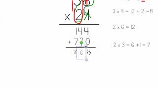 Multiplying MultiDigit Numbers traditional [upl. by Nailliw]