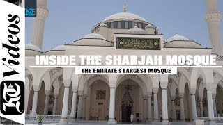 Inside the Sharjah Mosque The Emirates Largest Mosque [upl. by Lowry]