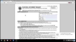 How to complete an InSchool Deferment form [upl. by Ahsiemac]