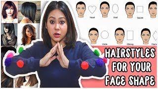 BEST HAIRCUT TO SUIT YOUR FACE SHAPE Round Oval Heart SquareHow To Pick ThatQuirkyMiss [upl. by Avevoneg435]