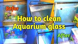 How to Clean Aquarium glasshard water stains [upl. by Hailed]