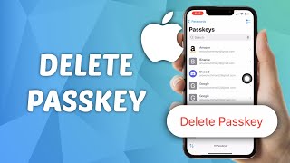 How to Delete Passkey on iPhone [upl. by Alleinad545]