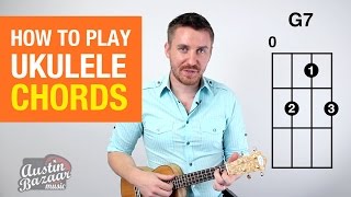 How to Play Ukulele Chords Part 1  Soprano Concert Tenor [upl. by Tomasine]