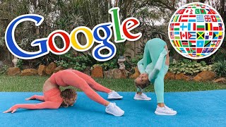 GOOGLE TRANSLATE Acro Gymnastics Challenge PART 2 [upl. by Cecilio40]