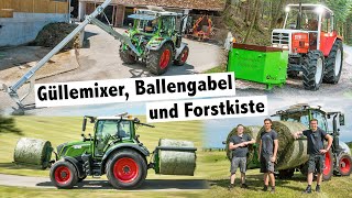 Güllemixer Forstkiste und Ballengabel von RKL Maschinenbau [upl. by Yrffej700]