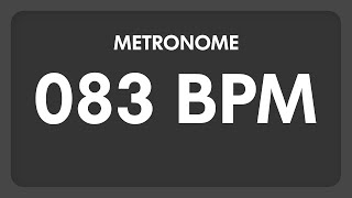 83 BPM  Metronome [upl. by Atteval180]