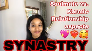 Soulmate vs Karmic relationship aspects in Synastry [upl. by Suirradal]