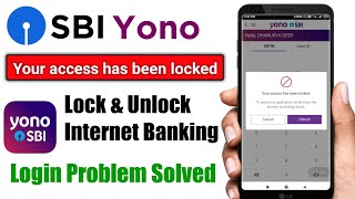 How to Lock amp Unlock SBI Internet Banking Through Yono SBI  LockUnlock SBI Internet Banking Online [upl. by Leahciam]