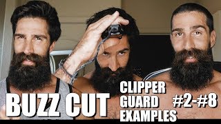 DIY BUZZ CUT EXAMPLES OF CLIPPER GUARDS 28 [upl. by Grosvenor]