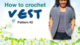 How to crochet VEST pattern 2 [upl. by Affrica]