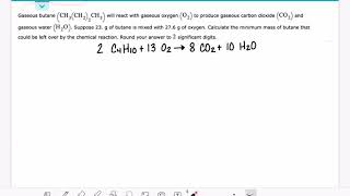 ALEKS Limiting Reactant [upl. by Cirdet]