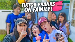 TESTING Viral TikTok PRANKS On FAMILY Laughtrip Si Ma  Ranz and Niana [upl. by Ricard]