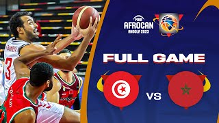 Tunisia v Morocco  Full Basketball Game  FIBA AfroCAN 2023 [upl. by Descombes]