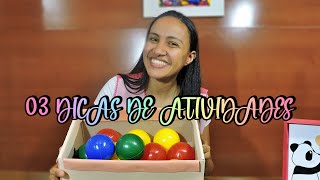 03 DICAS DE ATIVIDADES COM BOLINHAS COLORIDAS [upl. by Acsirp]