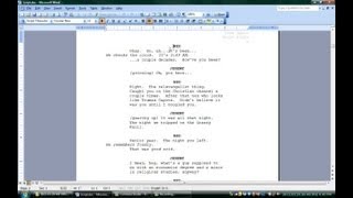 How to Use Microsoft Word for Screenwriting  Microsoft Office Software [upl. by Raychel]