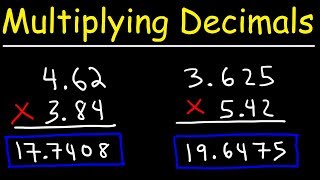 Multiplying Decimals  Basic Introduction [upl. by Otte]