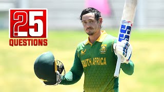 25 Questions with Quinton De Kock [upl. by Chainey]