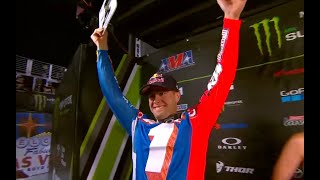 Supercross Rewind 250 and 450 Main Events  Las Vegas 2017 [upl. by Nahshon517]