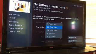 DirecTV Remote How to record a series of shows or just 1 show and manage other recordings [upl. by Novikoff]