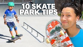 10 Skatepark TIPS for BEGINNERS [upl. by Regnig]