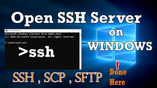 OpenSSH Server on Windows  SSH Anywhere  SCP  SFTP [upl. by Eittah]