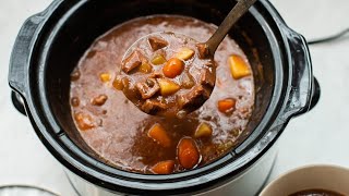 Slow Cooker Beef Stew  Easy Peasy Great Dinner [upl. by Horter]