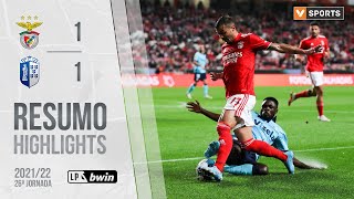 Highlights  Resumo Benfica 11 FC Vizela Liga 2122 26 [upl. by Nautna225]