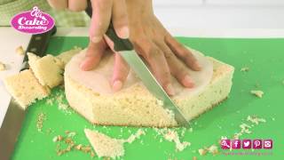 Carving a shaped cake [upl. by Aimat]