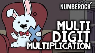 Long Multiplication Song  MultiDigit Multiplication [upl. by Rednasxela]