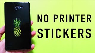 DIY Clear Stickers Without a Printer In One Minute [upl. by Defant]