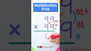 How to multiply 2digit numbers fast with a trick [upl. by Irim]