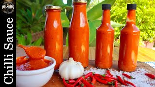 How to make a HOT Chilli sauce  Hot sauce recipe  Buffalo sauce recipe  PeriPeri recipe [upl. by Tigges]