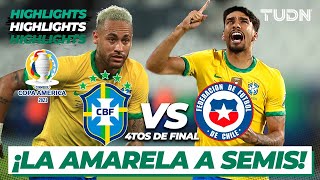 Highlights  Brasil vs Chile  Copa América 2021  4tos final  TUDN [upl. by Madge]