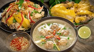 Bí Quyết nấu CHÁO GÀ và GỎI GÀ xé phay ĐẶC BIỆT của Cô Ba  Chicken Congee Rice Porridge [upl. by Airolg523]