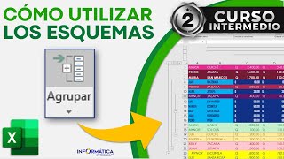 CÓMO UTILIZAR ESQUEMAS EN EXCEL Nueva Versión [upl. by Aikcir]