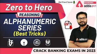 Alphanumeric Series Reasoning Tricks  Adda247 Banking Classes  Lec 13 [upl. by Volney]