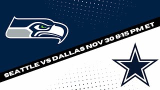 Seattle Seahawks vs Dallas Cowboys Expert NFL Picks amp Predictions  Thrilling TNF Showdown Week 13 [upl. by Ramon]