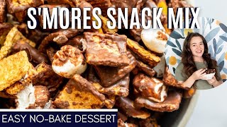 NoBake Smores Snack Mix Recipe [upl. by Jozef]