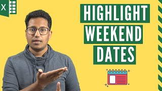 Highlight Weekends Dates and Holidays in Excel Easy Method [upl. by Ro]