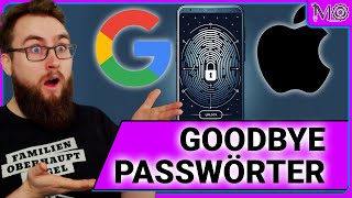 Das ENDE der PASSWÖRTER  PASSKEYS von APPLE und GOOGLE [upl. by Tolecnal]